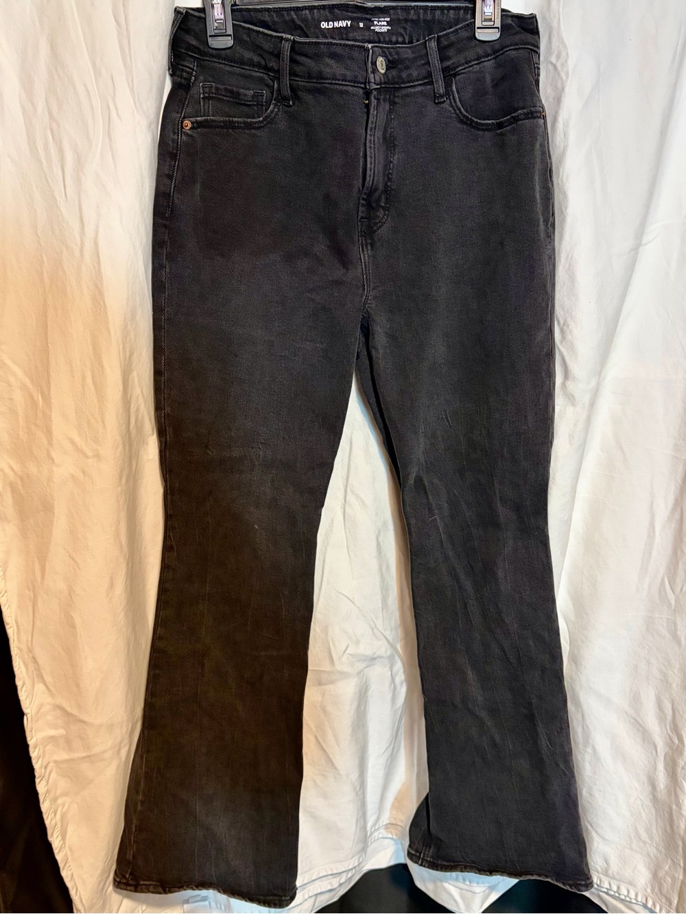 Old Navy Black Flare High-Rise Jeans